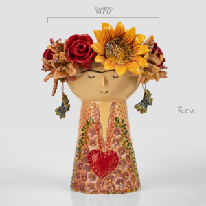 Muñeca con Corona de Girasol